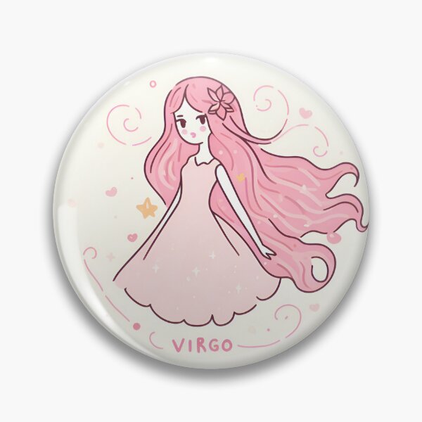Item preview, Girly Virgo Zodiac Sign designed and sold by misinka.