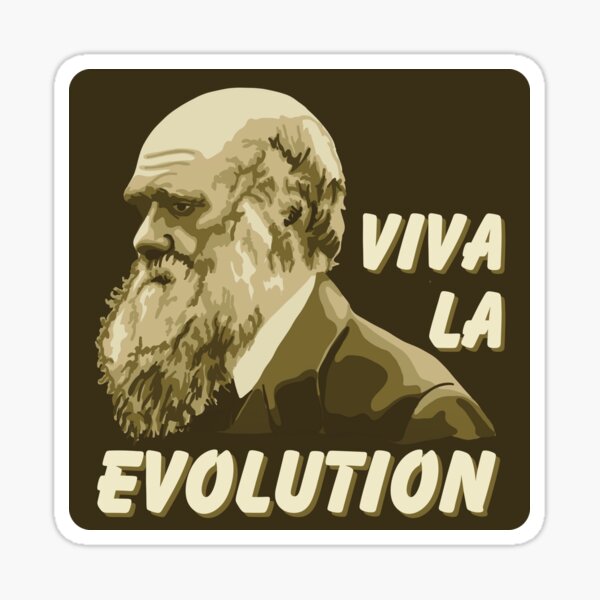 Artikel-Vorschau von Viva La Evolution Charles Darwin Porträt, designt und verkauft von Unhinged Heather.