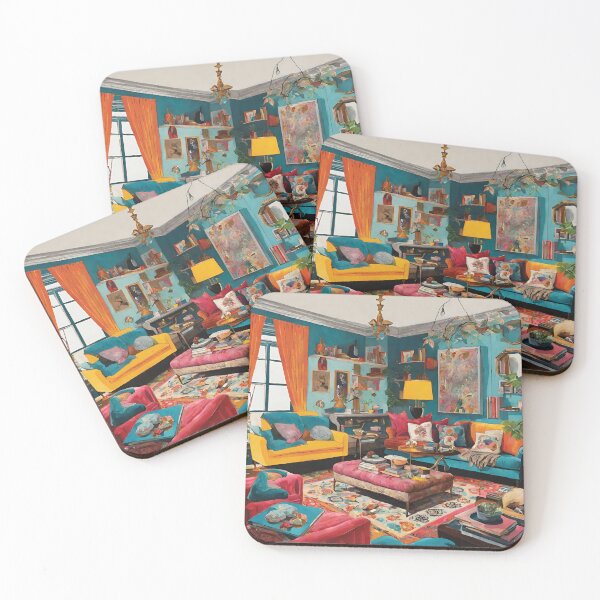 Item preview, Colorful Eclectic Living Room designed and sold by echowood26.