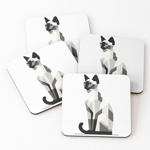 Item preview, Devon Rex cat in the 1960s Minimalist style designed and sold by hiddenlayers.