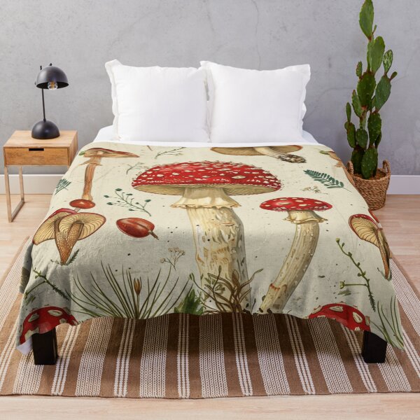 Item preview, Enchanted Forest Mushroom Pattern designed and sold by Nicholas Panek.