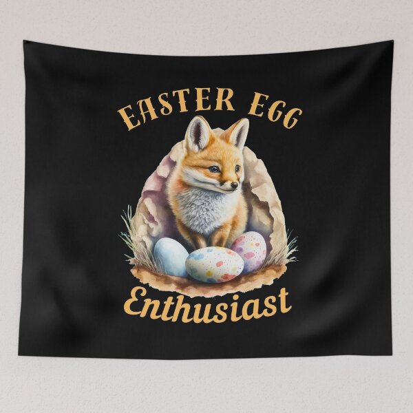 Item preview, Easter Egg Enthusiast. fox saying designed and sold by FoxVibes.