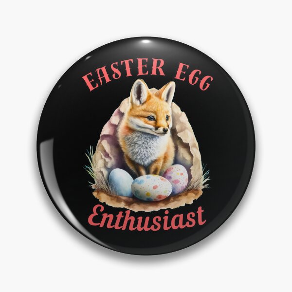Item preview, Easter Egg Enthusiast. retro fox designed and sold by FoxVibes.