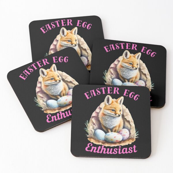 Item preview, Easter Egg Enthusiast. fox foxes designed and sold by FoxVibes.