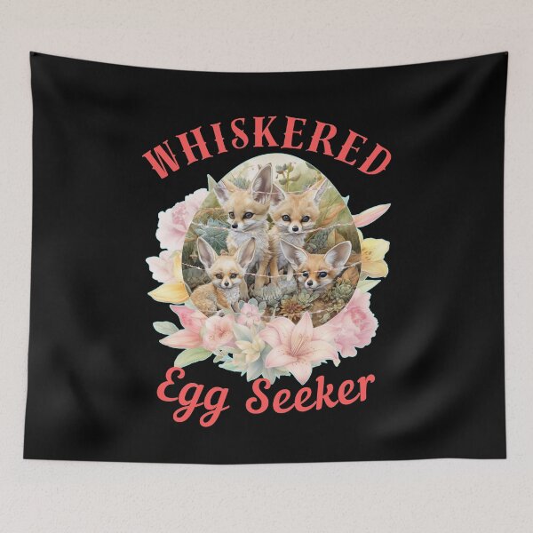 Item preview, Whiskered Egg Seeker. fox head designed and sold by FoxVibes.