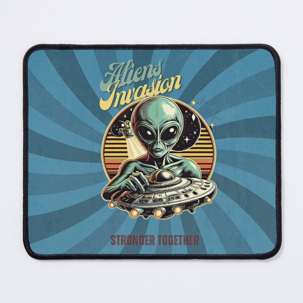Item preview, Aliens Invasion, retro, Stronger together designed and sold by Wallisart.