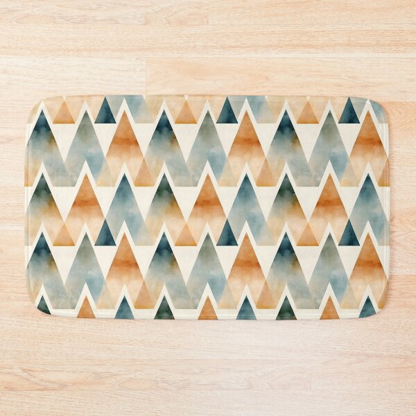Item preview, Minimalist Terracotta Peaks designed and sold by the-lamplighter.