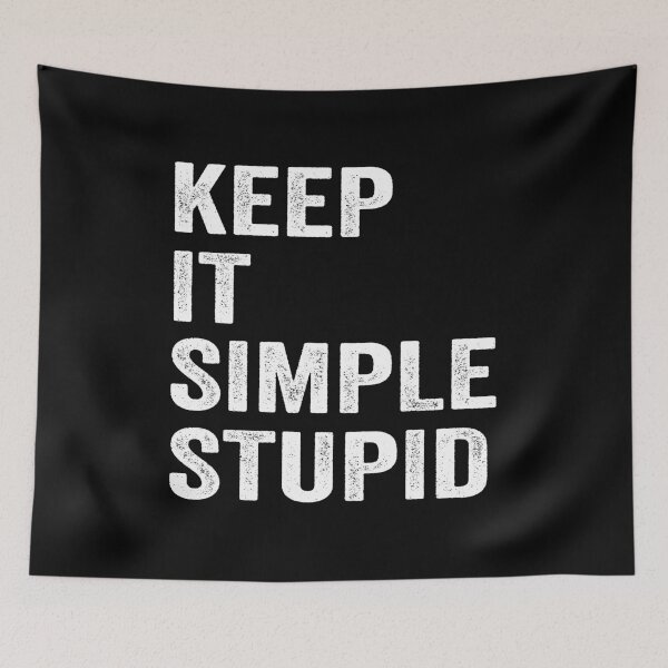 Item preview, Keep It Simple Stupid designed and sold by BajanTees.