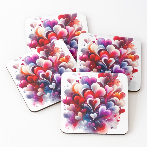 Item preview, Colorful Love Collage - Artistic Heart Design designed and sold by Inlineshirts.