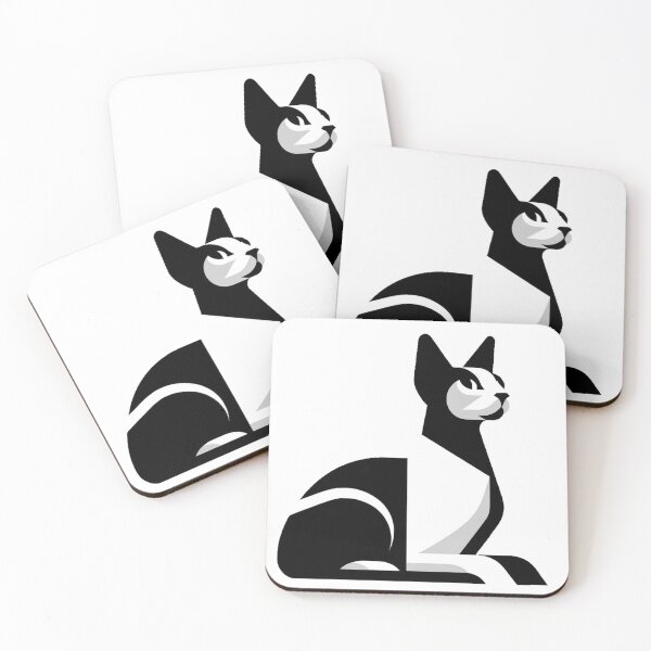 Item preview, Sphynx cat in the 1960s Minimalist style designed and sold by hiddenlayers.