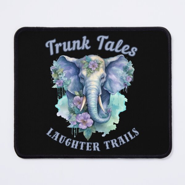 Item preview, Trunk Tales, Laughter Trails. elephant face designed and sold by ElephantVibes.