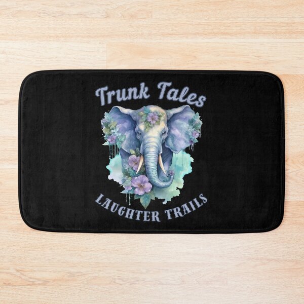 Item preview, Trunk Tales, Laughter Trails. elephant face designed and sold by ElephantVibes.