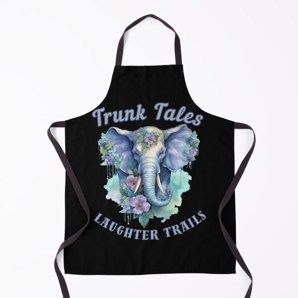 Item preview, Trunk Tales, Laughter Trails. elephant face designed and sold by ElephantVibes.