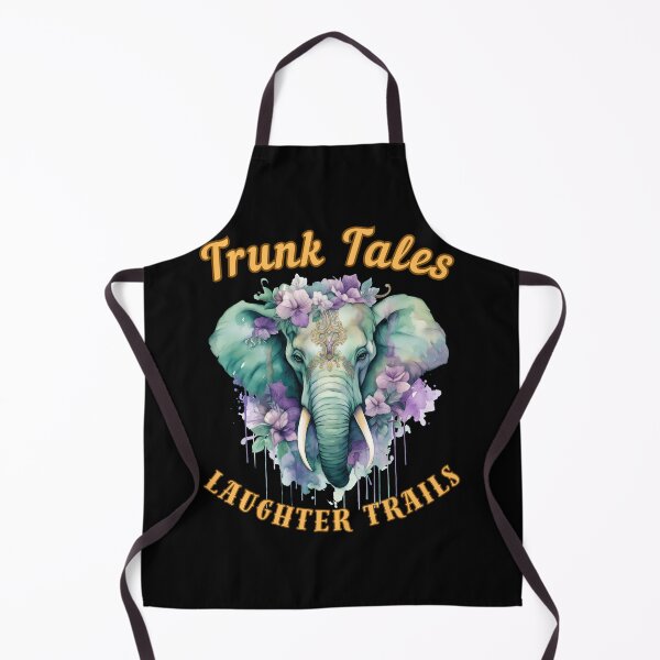 Item preview, Trunk Tales, Laughter Trails. watercolor elephant designed and sold by ElephantVibes.