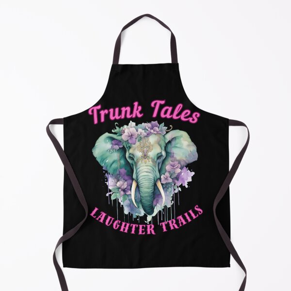Item preview, Trunk Tales, Laughter Trails. elephant saying designed and sold by ElephantVibes.