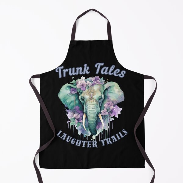 Item preview, Trunk Tales, Laughter Trails. elephant quote designed and sold by ElephantVibes.