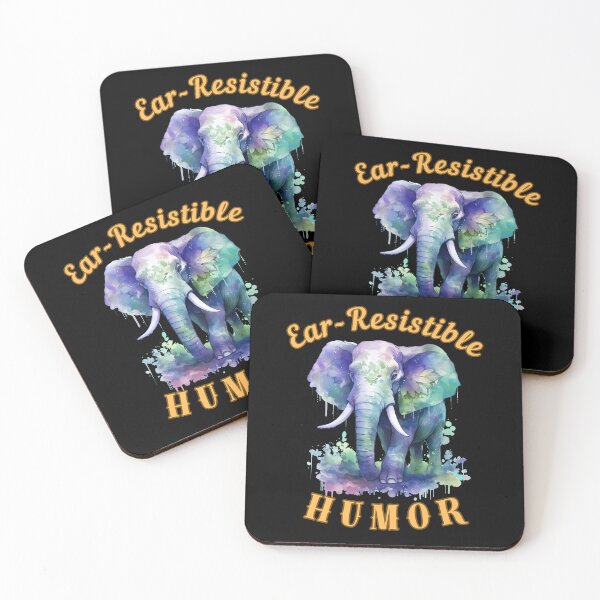 Item preview, Ear-Resistible Humor. elephant lover designed and sold by ElephantVibes.