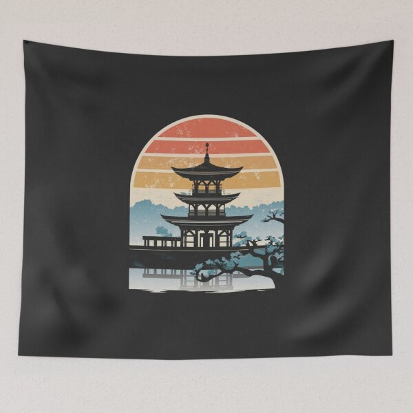 Item preview, Japanese sunset designed and sold by ArtCraftLab.