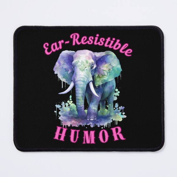 Item preview, Ear-Resistible Humor. elephant head designed and sold by ElephantVibes.