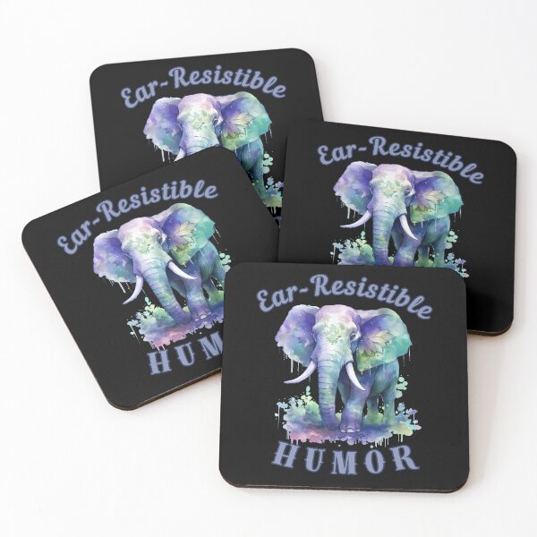 Item preview, Ear-Resistible Humor. elephant face designed and sold by ElephantVibes.