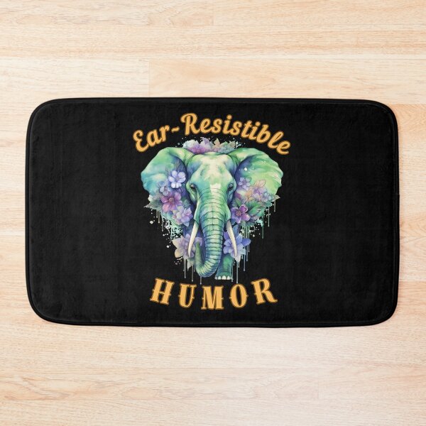 Item preview, Ear-Resistible Humor. watercolor elephant designed and sold by ElephantVibes.