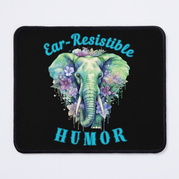 Item preview, Ear-Resistible Humor. adorable elephant designed and sold by ElephantVibes.