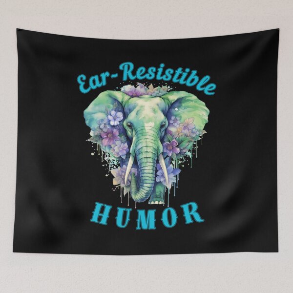 Item preview, Ear-Resistible Humor. adorable elephant designed and sold by ElephantVibes.