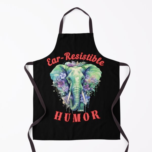 Item preview, Ear-Resistible Humor. happy elephant designed and sold by ElephantVibes.