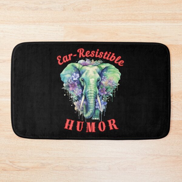 Item preview, Ear-Resistible Humor. happy elephant designed and sold by ElephantVibes.