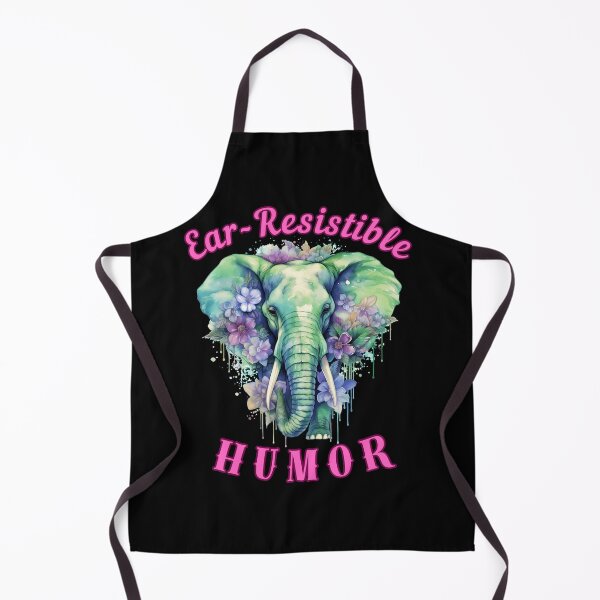 Item preview, Ear-Resistible Humor. elephant saying designed and sold by ElephantVibes.