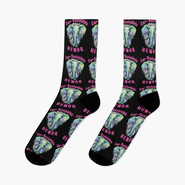 Item preview, Ear-Resistible Humor. elephant saying designed and sold by ElephantVibes.