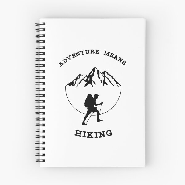 Aperçu de l'œuvre Adventure means hiking créée et vendue par Introvertido.
