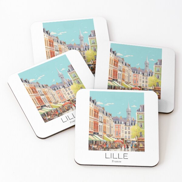 Item preview, A Vintage Travel Illustration of Lille - France designed and sold by GoodOldVintage.
