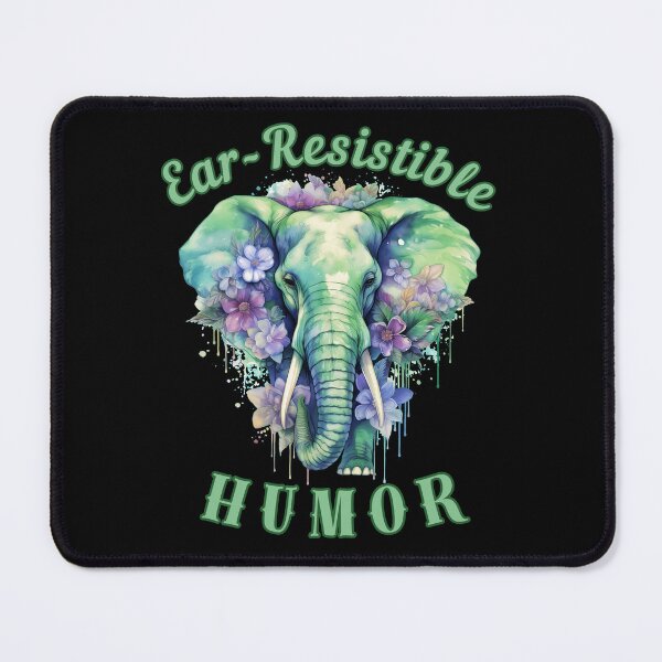 Item preview, Ear-Resistible Humor. Flower elephant designed and sold by ElephantVibes.