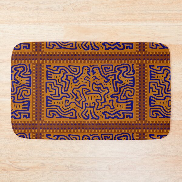 Item preview, Kuna Shaman Spirits - Orange Navy Rust designed and sold by Esprit-Mystique.