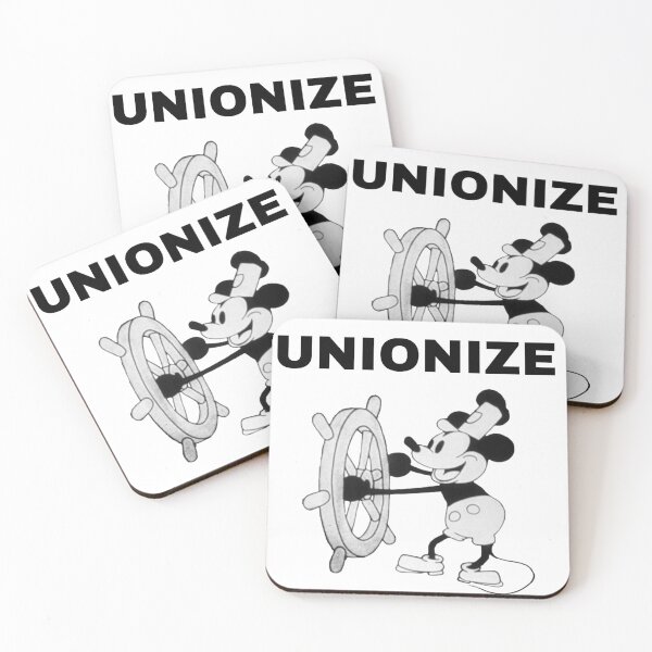 Item preview, Steamboat Willie says "Unionize your workplace!" designed and sold by orionspencer.
