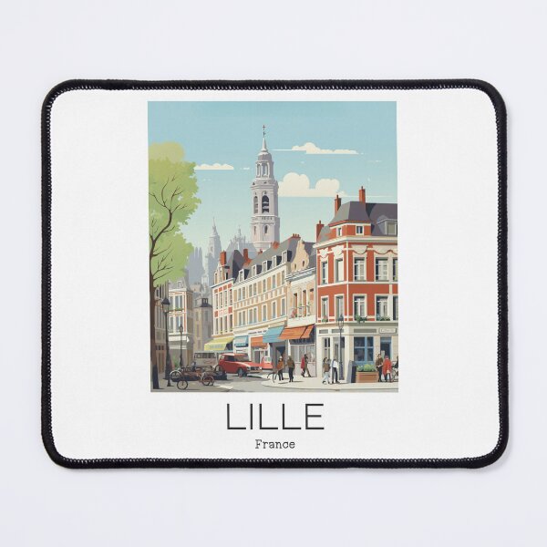 Item preview, A Vintage Travel Illustration of Lille - France designed and sold by GoodOldVintage.