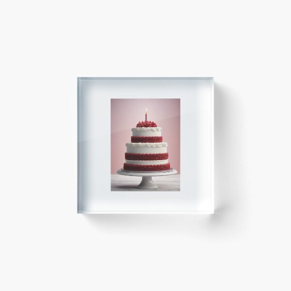 Item preview, Red Velvet Birthday Cake designed and sold by JoyPhotoArt.