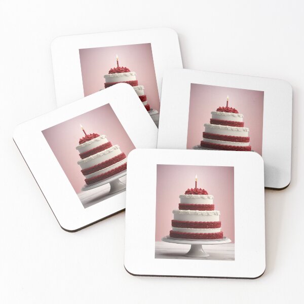 Item preview, Red Velvet Birthday Cake designed and sold by JoyPhotoArt.