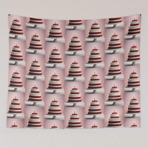 Item preview, Red Velvet Birthday Cake designed and sold by JoyPhotoArt.
