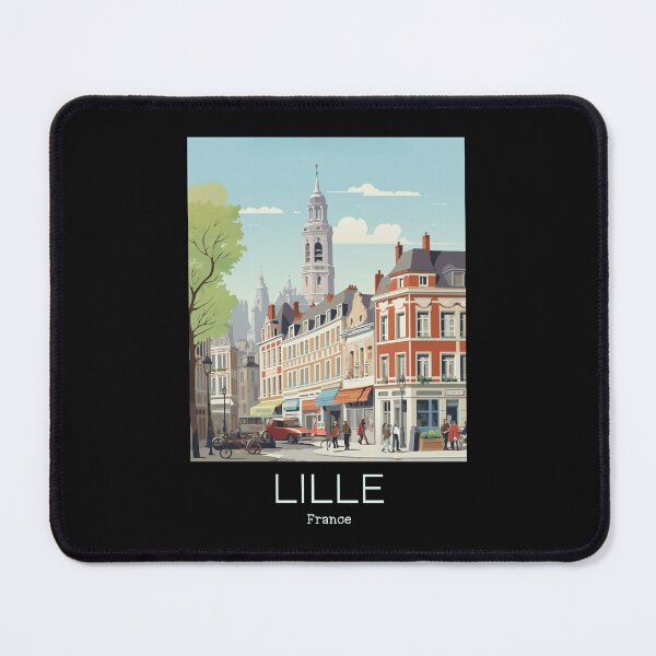 Item preview, A Vintage Travel Illustration of Lille - France designed and sold by GoodOldVintage.