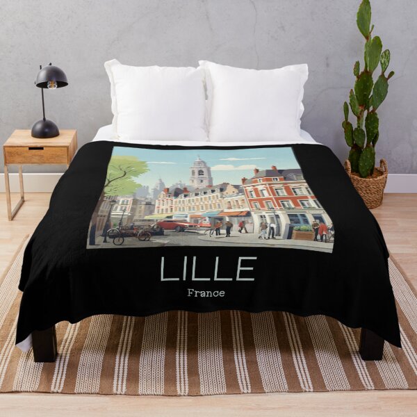 Item preview, A Vintage Travel Illustration of Lille - France designed and sold by GoodOldVintage.