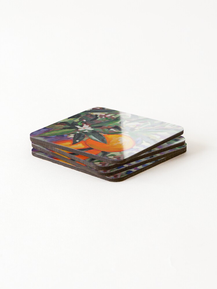 Thumbnail 4 of 5, Coasters (Set of 4), The Orange Lane designed and sold by RudyYoder.