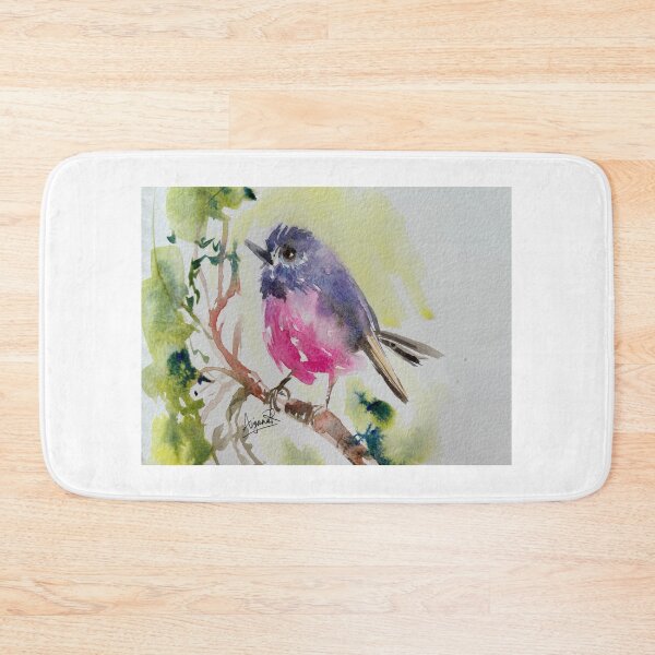 Item preview, Pink Robin water colour art  designed and sold by AnjuPaintings.