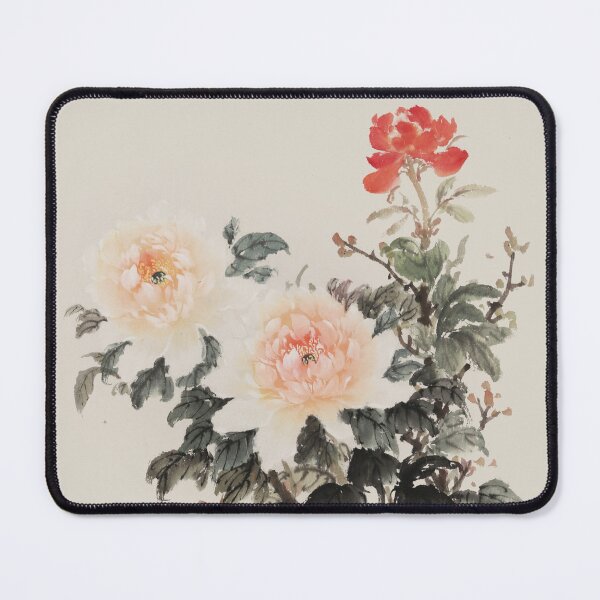 Item preview, Peonies - Traditional Chinese Ink Painting & Calligraphy designed and sold by mingjan.