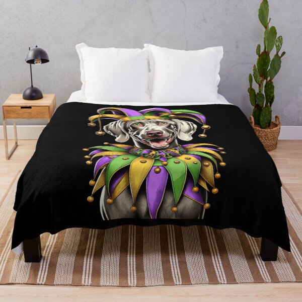 Item preview, Weimaraner Dog Mardi Gras Festival Clown Carnival Celebration designed and sold by JoelFox165.
