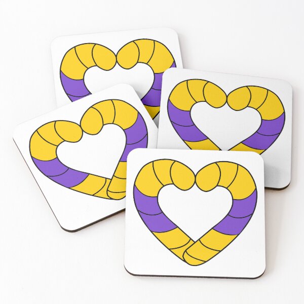 Item preview, Intersex Pride Candy Cane designed and sold by HarveyHandcraftsandDesigns.