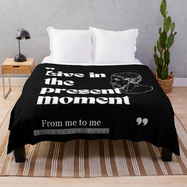 Item preview, From me to me quote: Live in the present moment for stoics designed and sold by CachoGlorious.