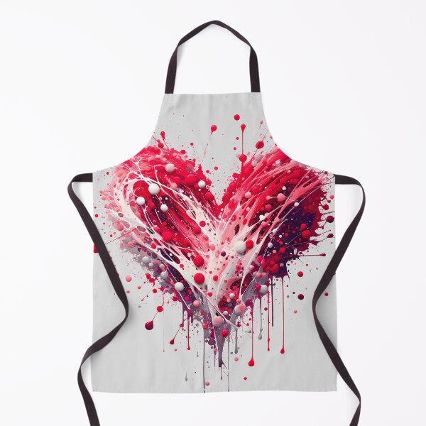 Item preview, Passionate Splatter - Abstract Heart Artwork designed and sold by Inlineshirts.