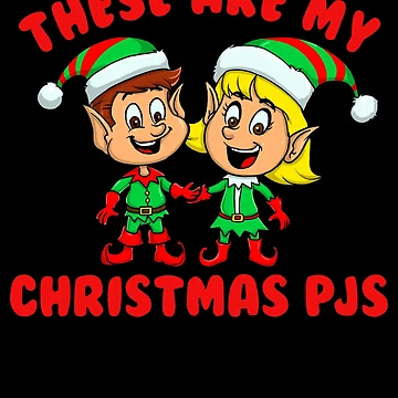 Imagen de la obra These Are My Christmas PJs Boys Girls Kids Elves Christmas Gear de DynamicDesign